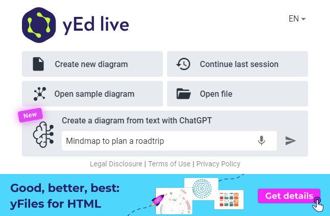 ChatGPT integration in yEd Live