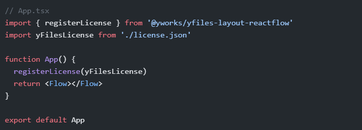 yfiles layout reactflow how to use