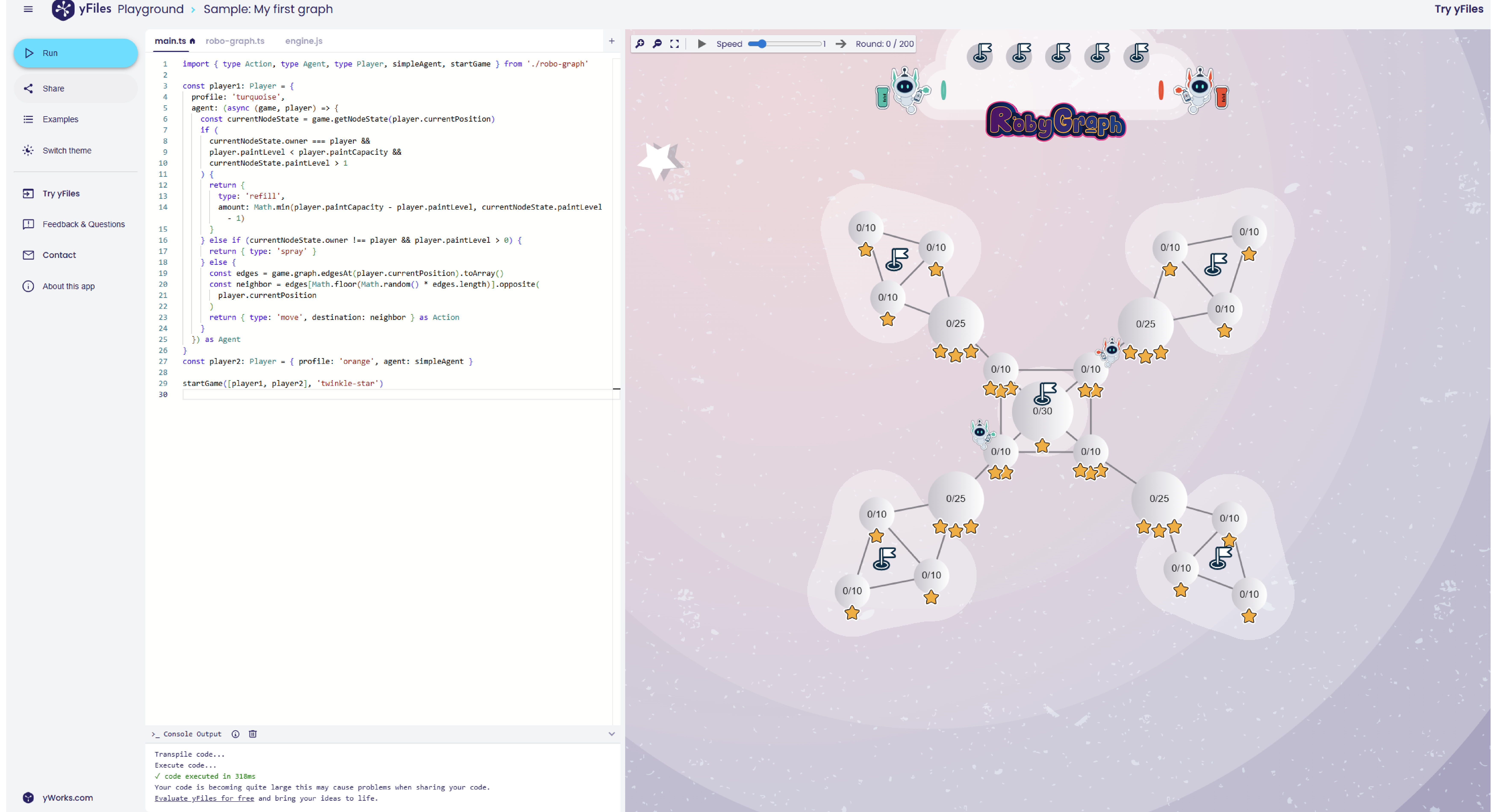 RobyGraph Playground